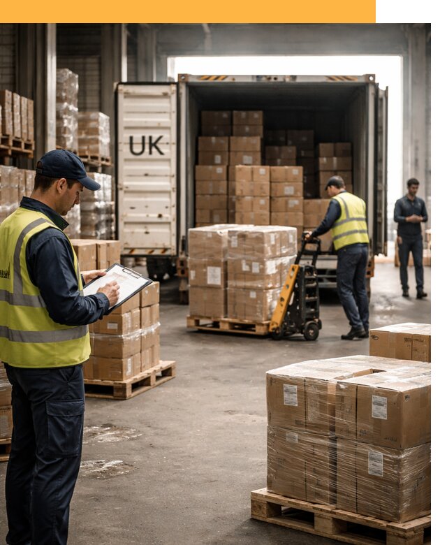 Доставка грузов из Великобритании с таможенным оформлением от 12839