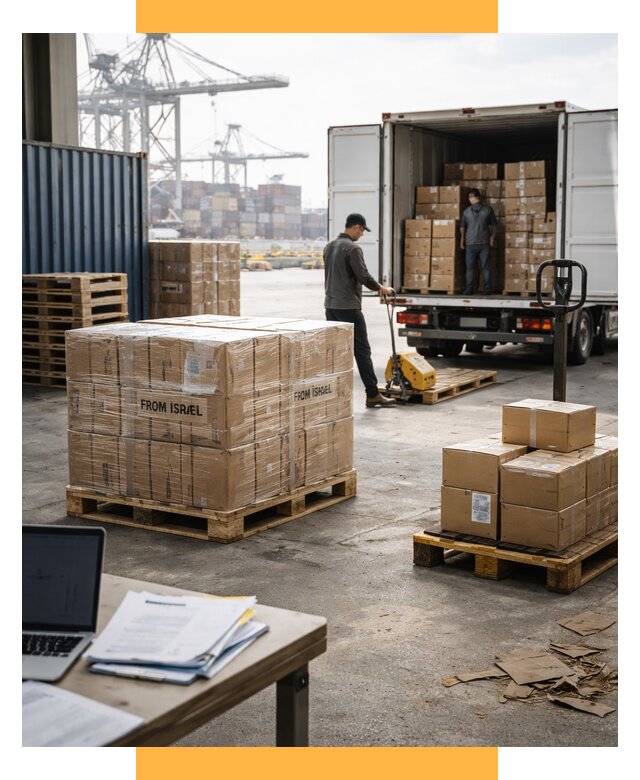 Доставка грузов из Израиля от 15407 р., логистика от СетСервис-Хлм