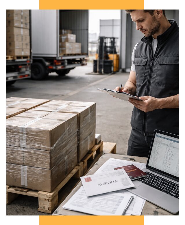 Доставка в Австрию от 66762 р. Логистика и экспорт СетСервис-Хлм