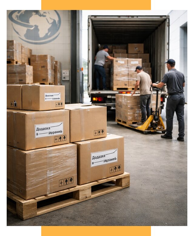 Доставка грузов в Израиль и экспорт от 46220 р. СетСервис-Хлм