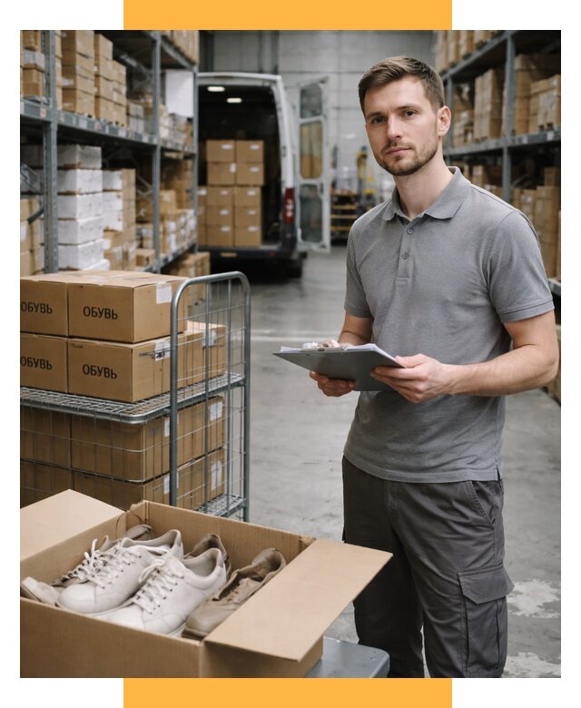 Доставка обуви из Китая и Турции от 4622 р. СетСервис-Хлм